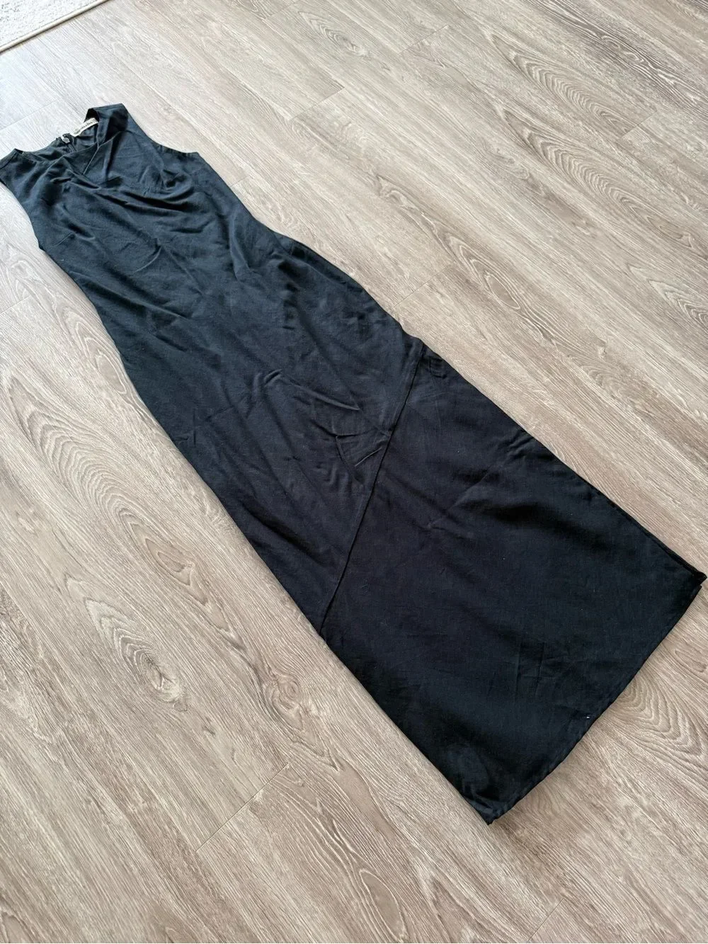 Abercrombie & Fitch Black Sleeveless Maxi Dress